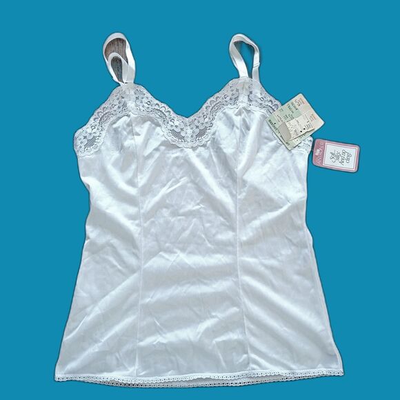 Vintage 70s/80s Peter Pan Cami Lingerie Slip New With Tags Antron III Nylon S - Picture 1 of 8